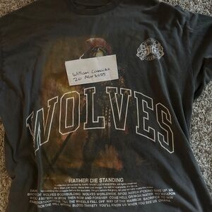 Darc Sport Wolves Graphic Tee in Charcoal